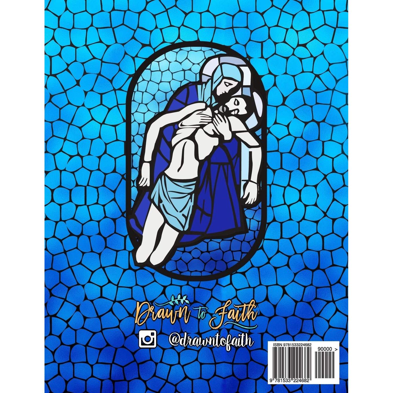 Las Estaciones De La Cruz: Libro Catolico De Colorear Para Adultos (Spanish Edition)