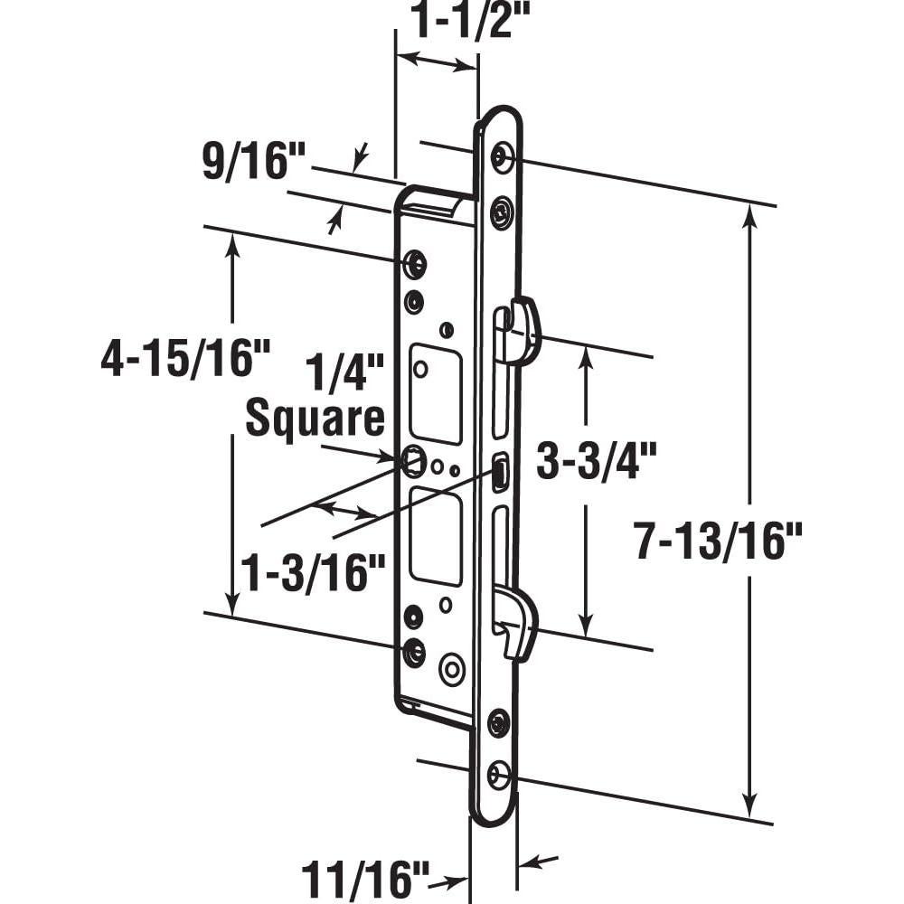 Pestillo Mortise Multi-Punto Prime-Line E 2192 19.69 cm