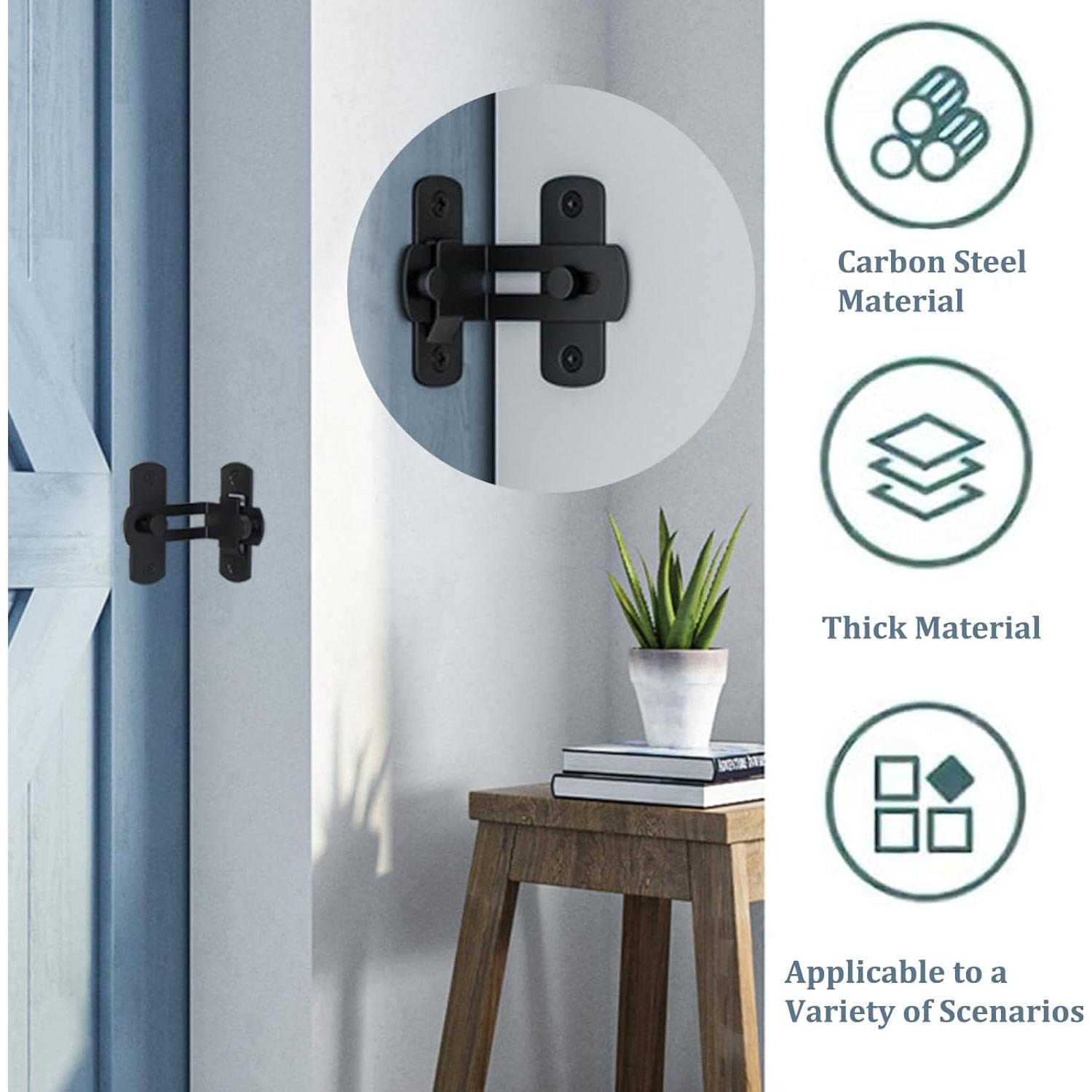 Cerradura de Puerta de Granja WAYDA 90° Acero Inoxidable