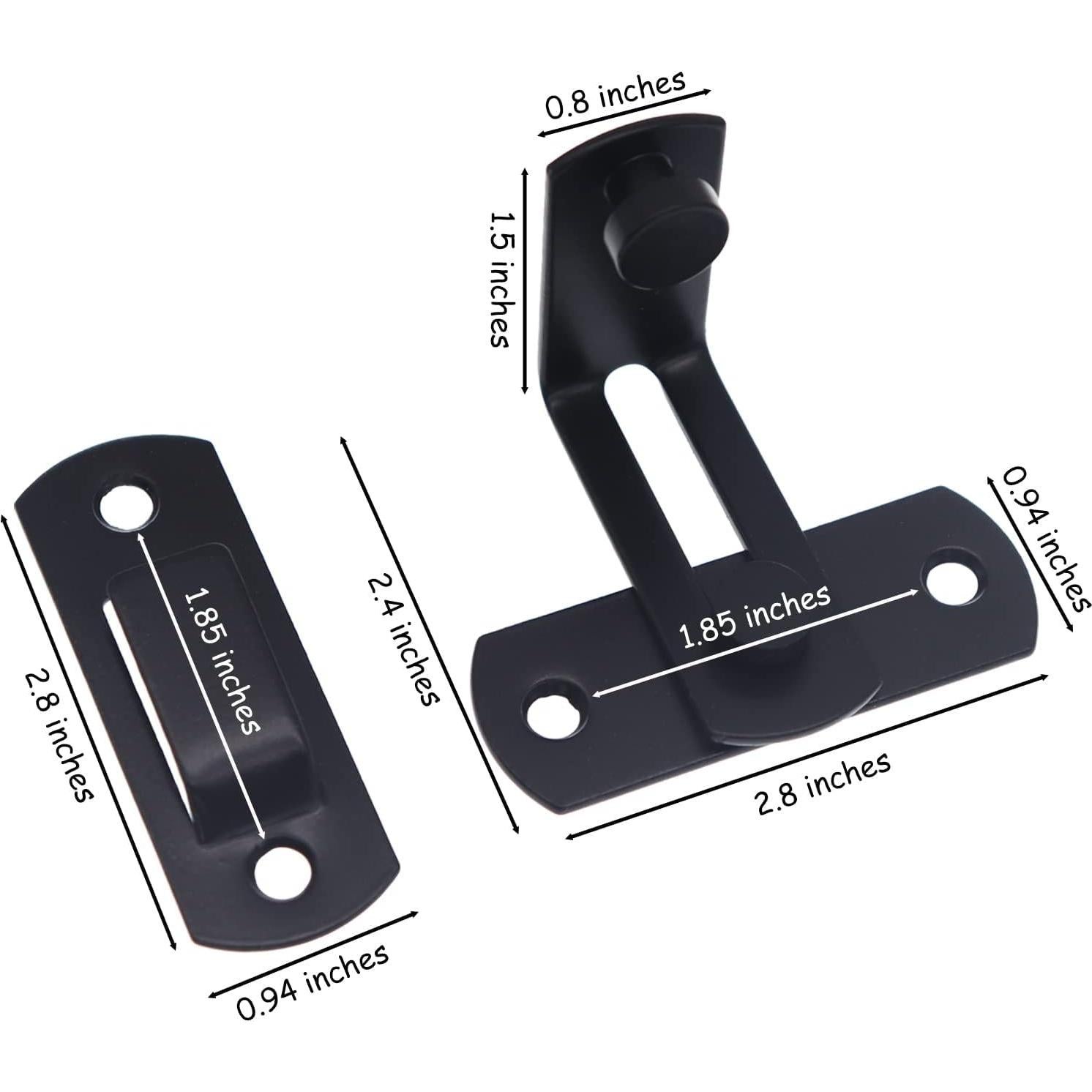 Cerradura de Puerta de Granja WAYDA 90° Acero Inoxidable