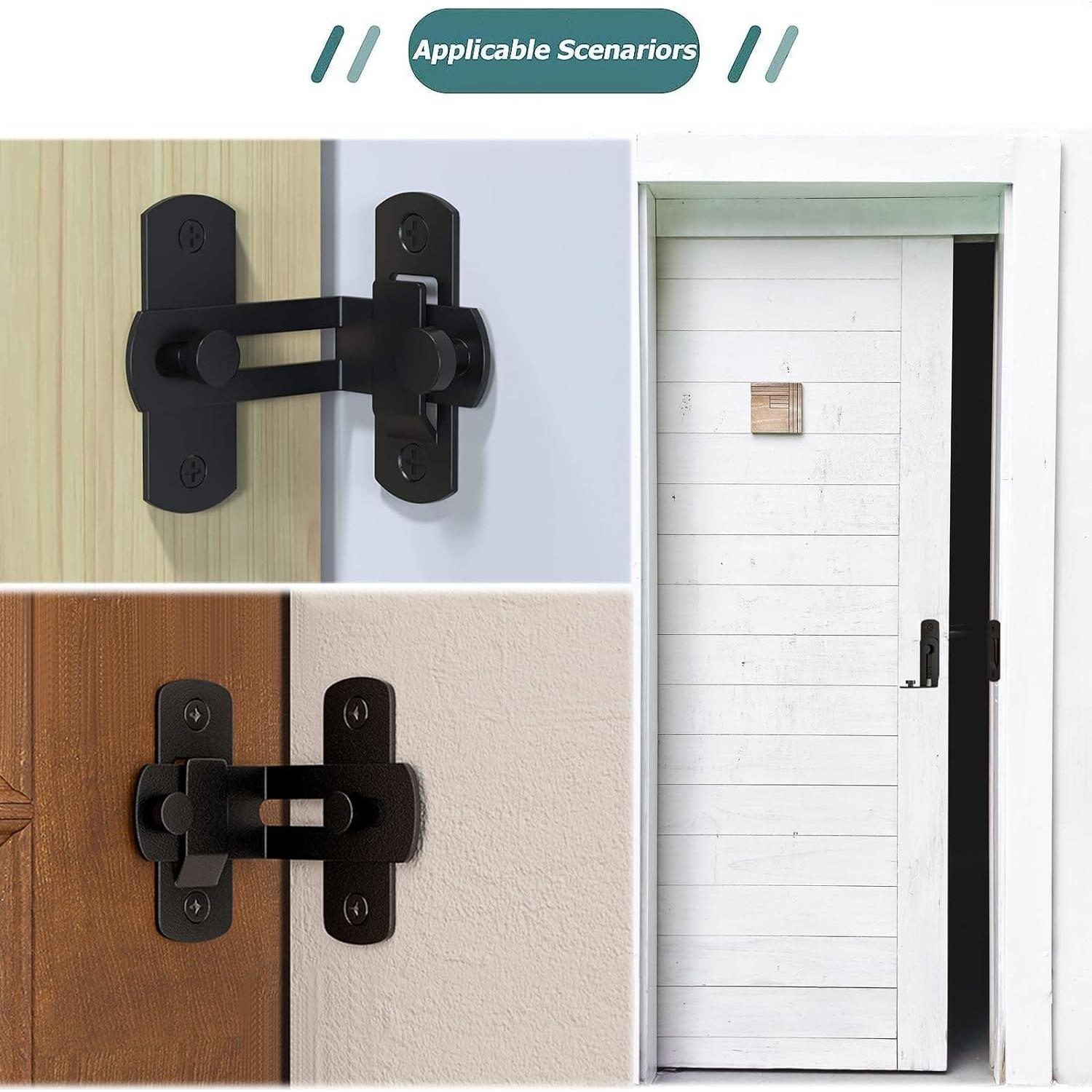 Cerradura de Puerta de Granja WAYDA 90° Acero Inoxidable