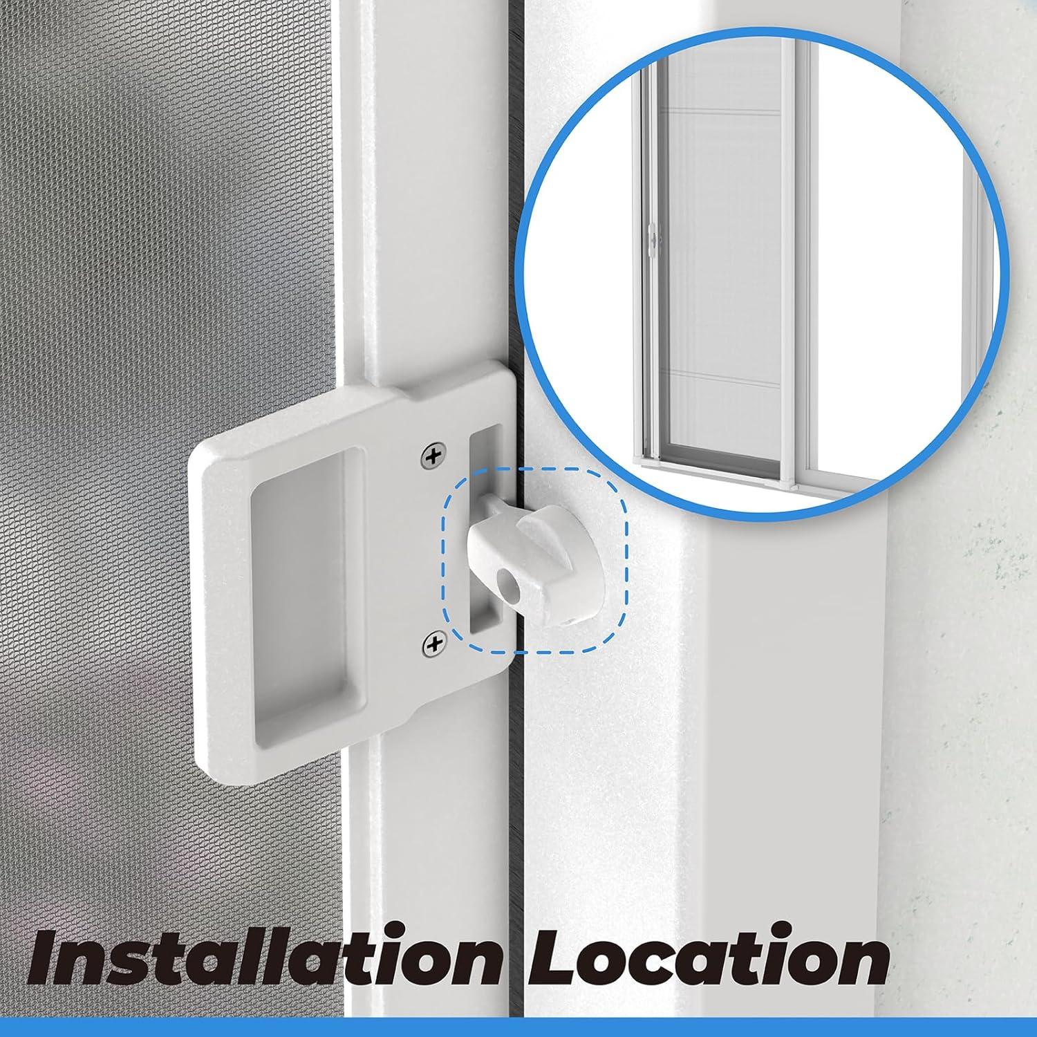 Cierre de puerta de pantalla Andersen ASDL1991 - Blanco