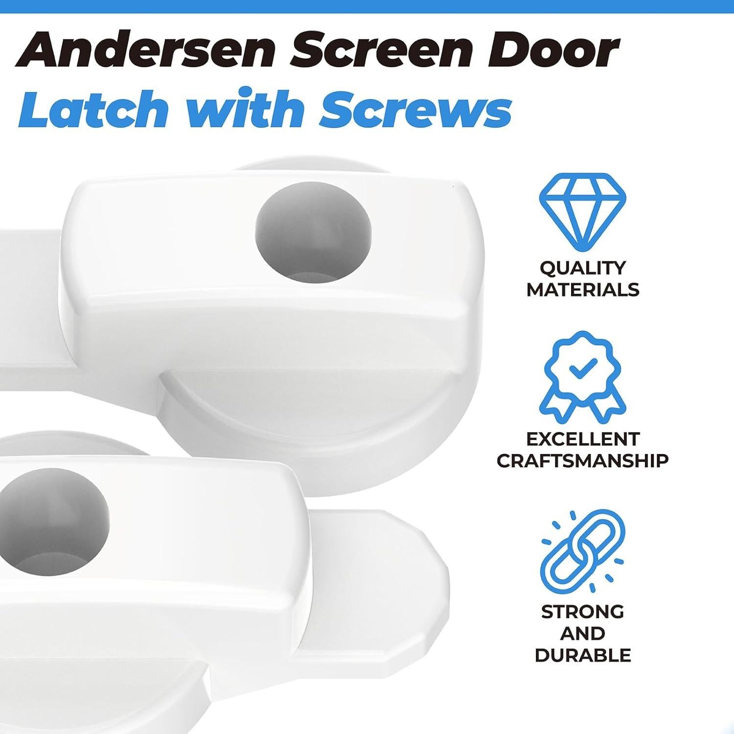 Cierre de puerta de pantalla Andersen ASDL1991 - Blanco