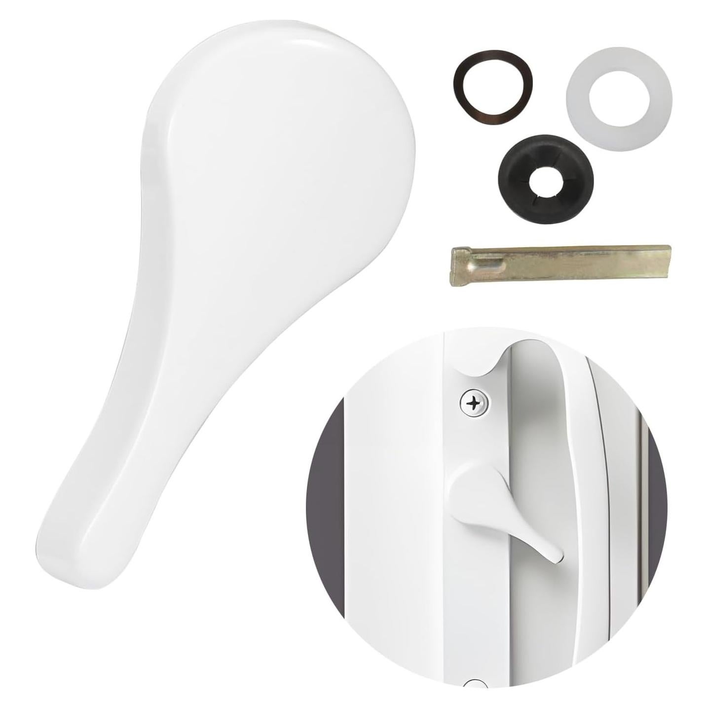 Pestillo deslizante Tobkuxk de metal blanco 3.49 cm