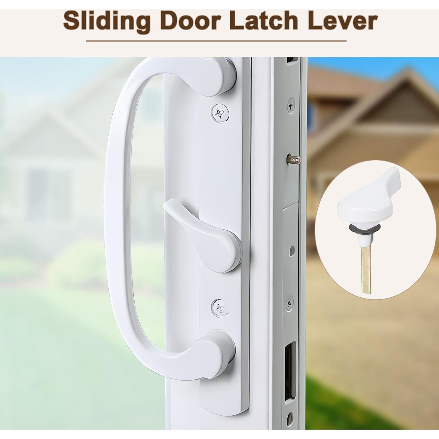 Pestillo deslizante Tobkuxk de metal blanco 3.49 cm