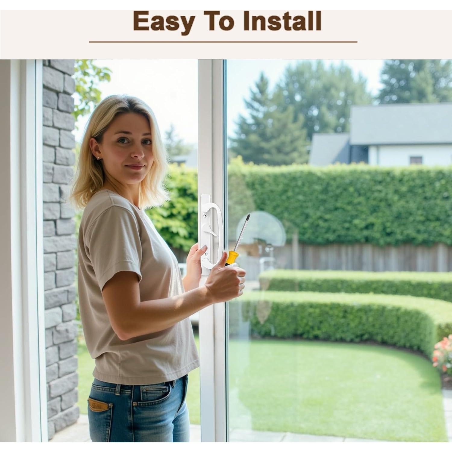 Pestillo deslizante Tobkuxk de metal blanco 3.49 cm