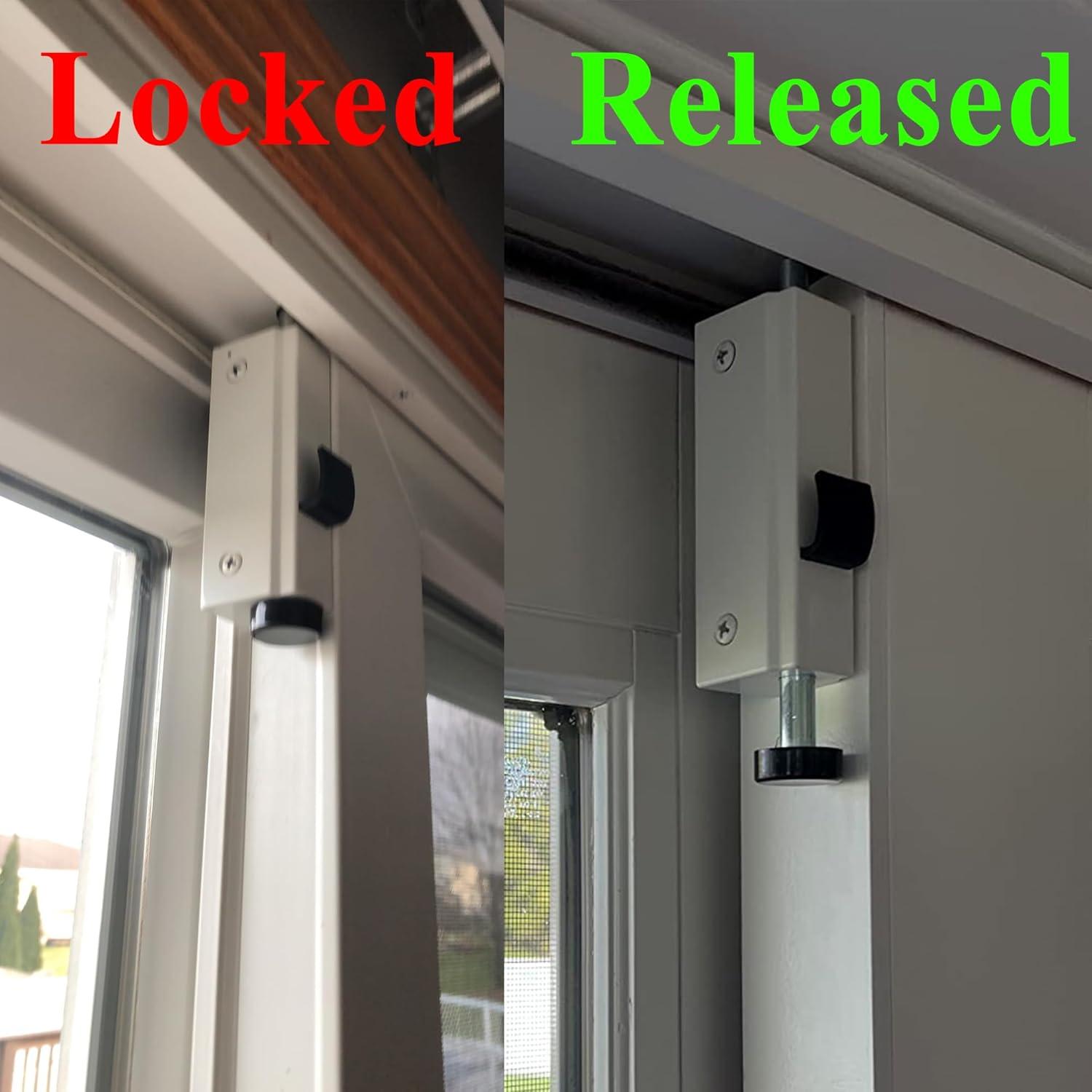 Cerrojo de puerta corrediza N8LokNLok blanco 7.14 cm