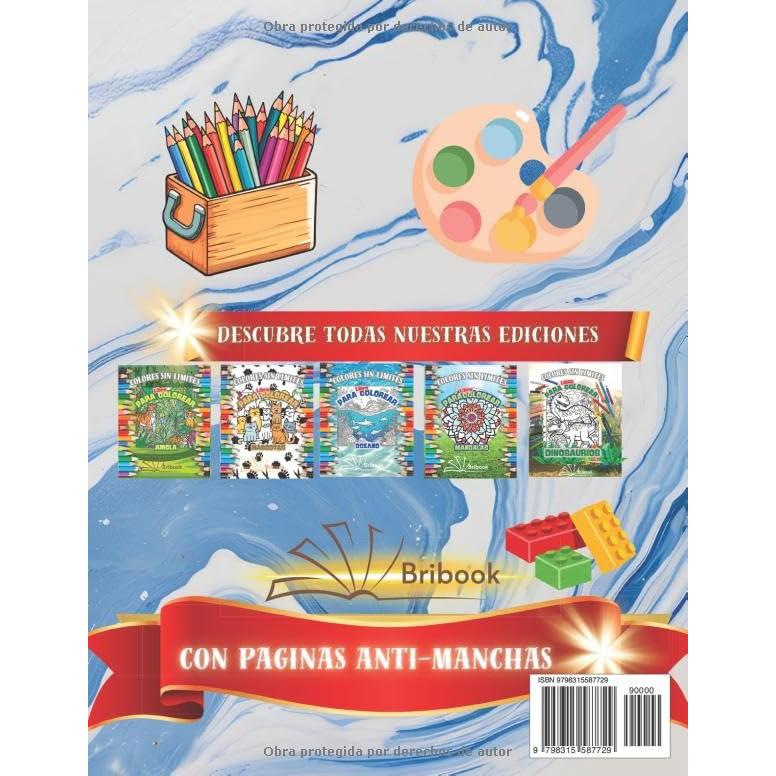 MI GRAN LIBRO PARA COLOREAR CON MUCHOS TEMAS DIVERTIDOS, ANIMALES TIERNOS Y FAVORITOS CON IMÁGENES FÁCILES DE COLOREAR PARA NIÑOS Y JOVENES , ¡UNA ... FAMILIA CUBIERTA FLEXIBLE (Spanish Edition)