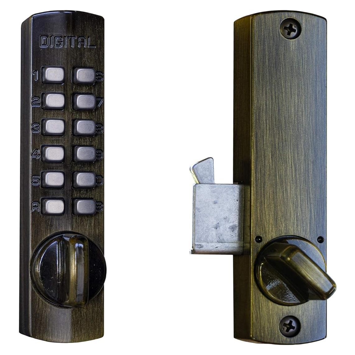 Cerradura Digital C-150 LockeyUSA Bronce Antiguo