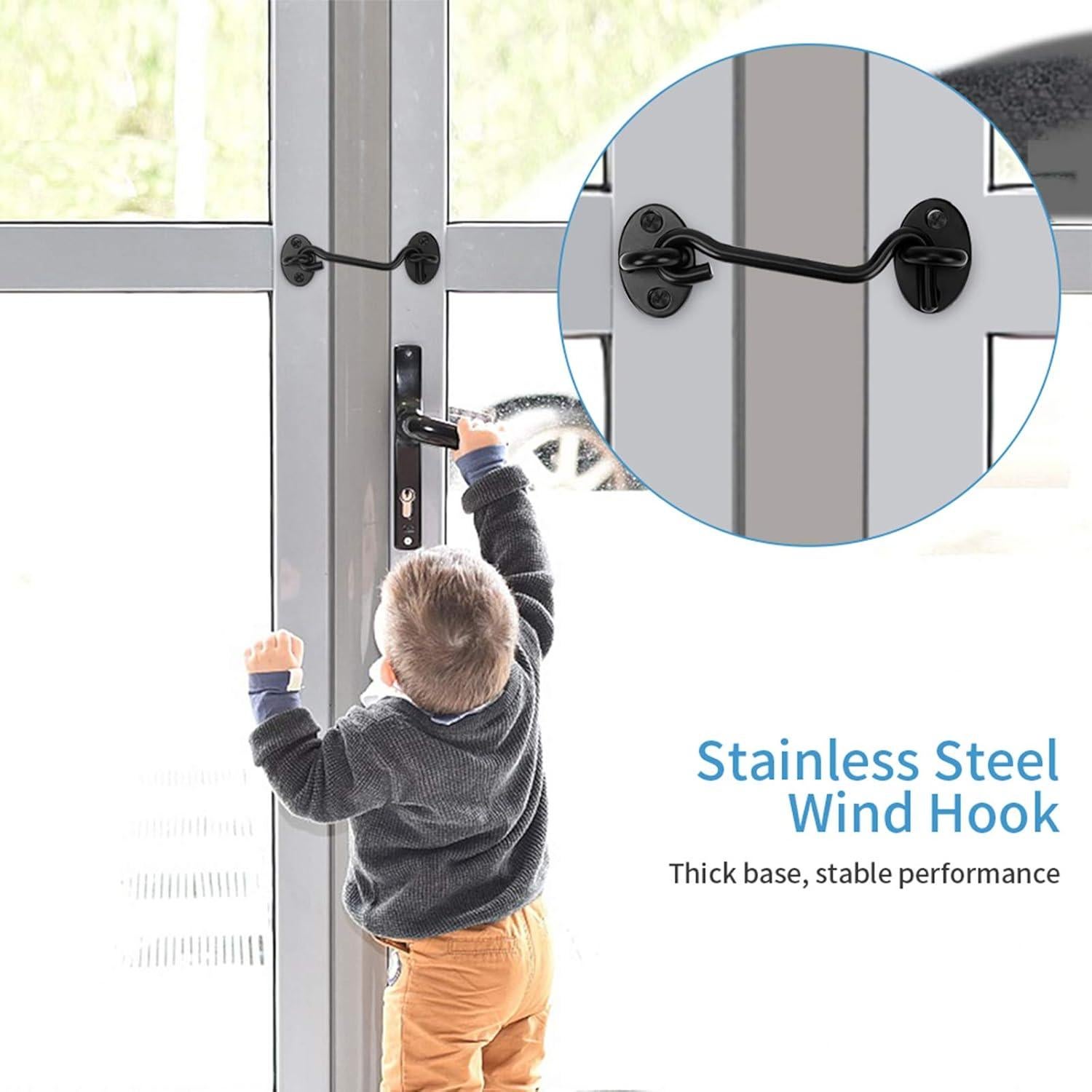 Cerradura de Puerta de Granero AsonTao 10.16 cm Acero Inoxidable