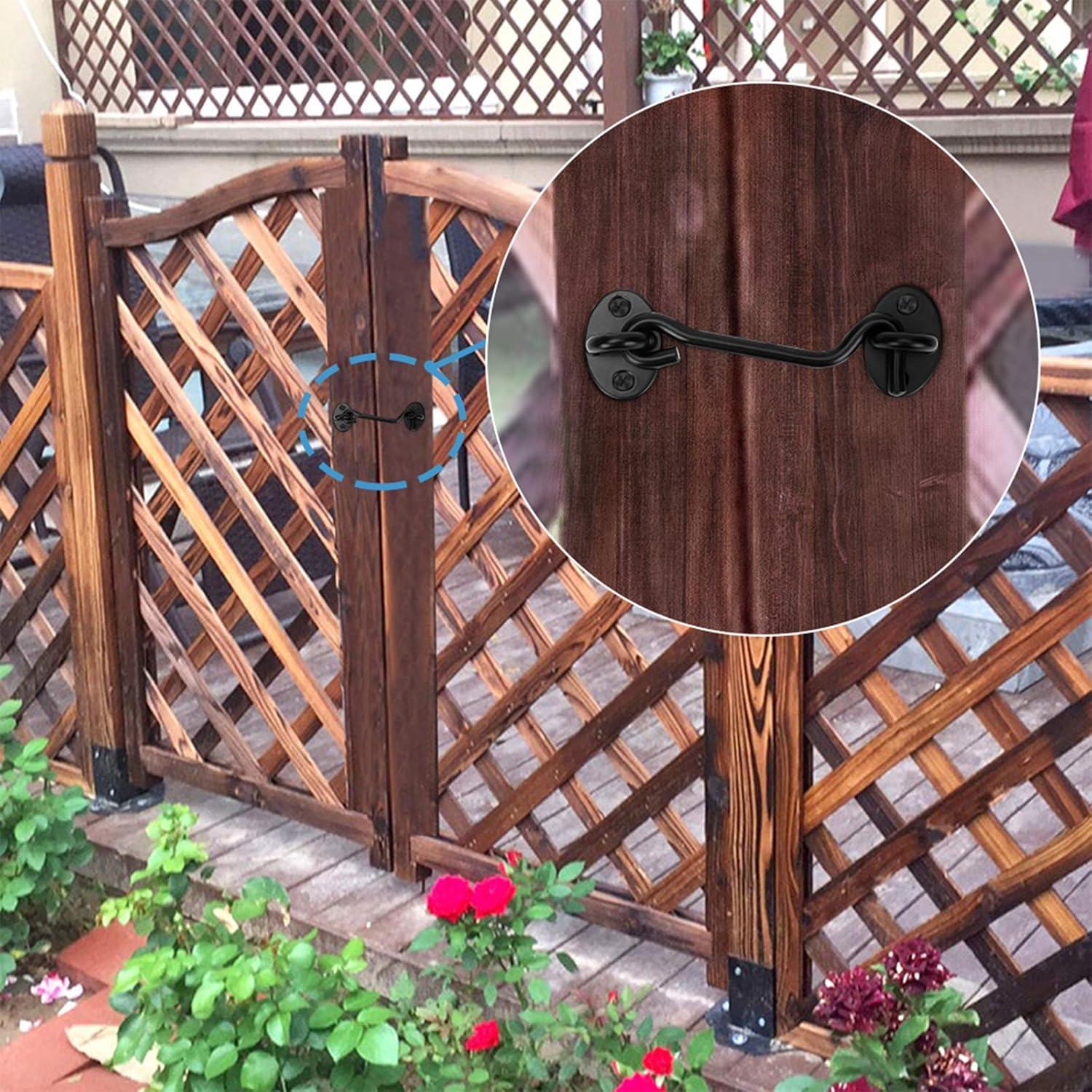 Cerradura de Puerta de Granero AsonTao 10.16 cm Acero Inoxidable