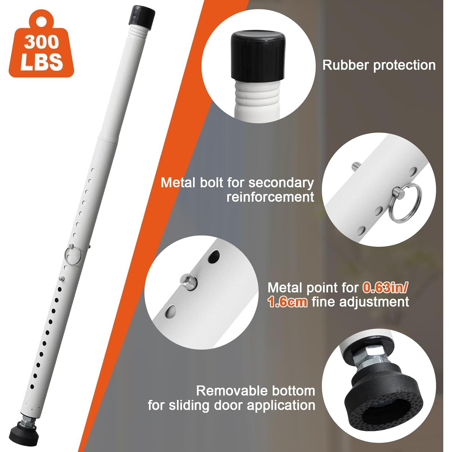 Barra de Seguridad Ajustable JAOTREL para Puertas y Ventanas