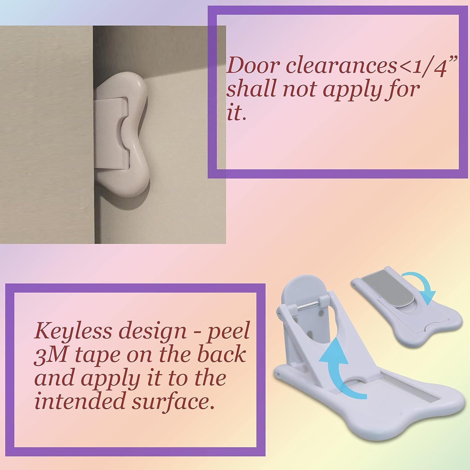 Cerradura de Seguridad Infantil KongNai para Puertas Deslizantes (4 Pcs)