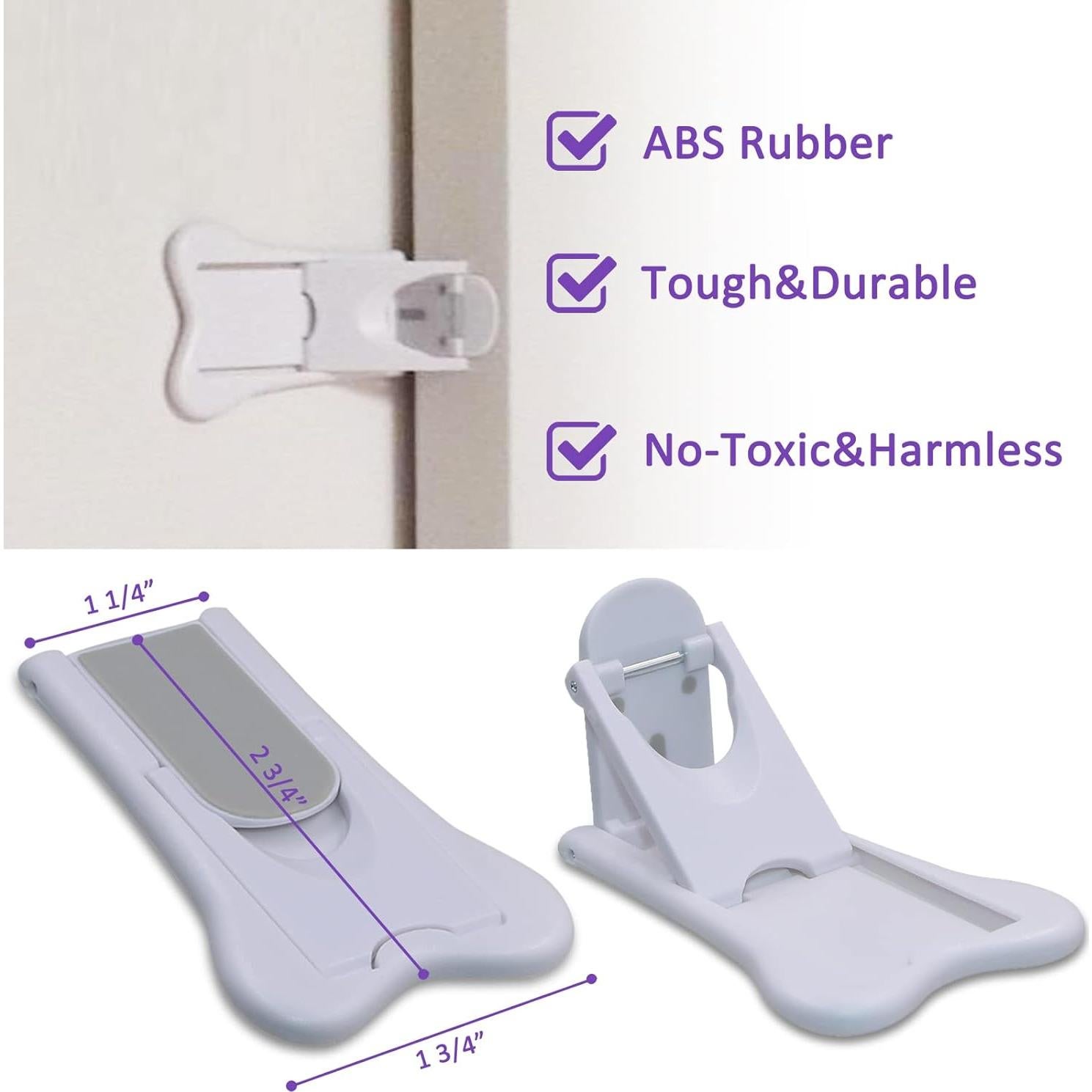 Cerradura de Seguridad Infantil KongNai para Puertas Deslizantes (4 Pcs)