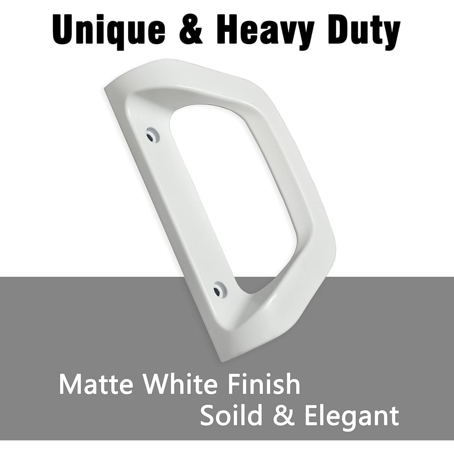 Juego de Manija de Puerta Deslizante AIsecure Blanco Sin Llave