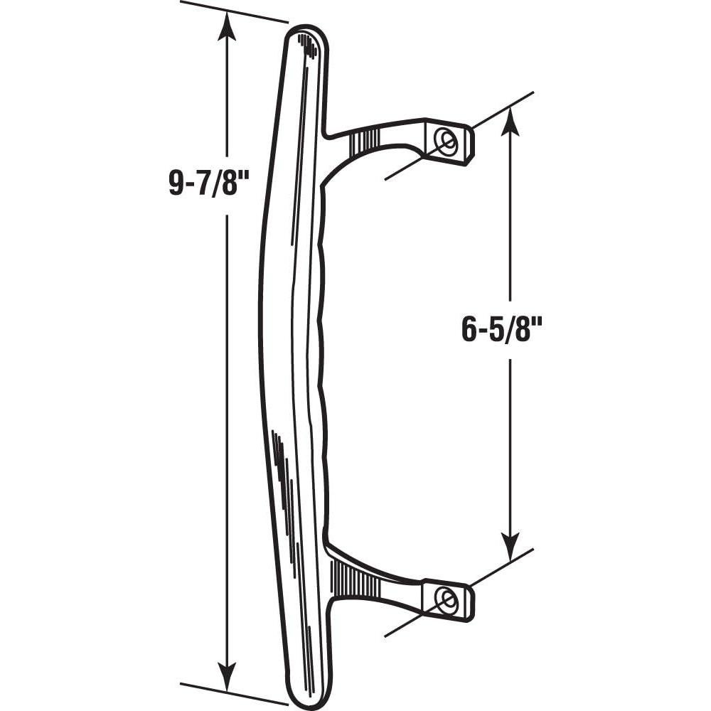 Tirador de Puerta Corredera Prime-Line C1196 Blanco 16.8 cm