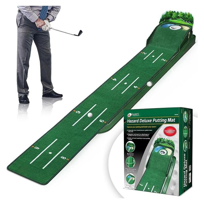 Alfombra de Putting de Golf Ascent PM020 con Peligros y Marcadores