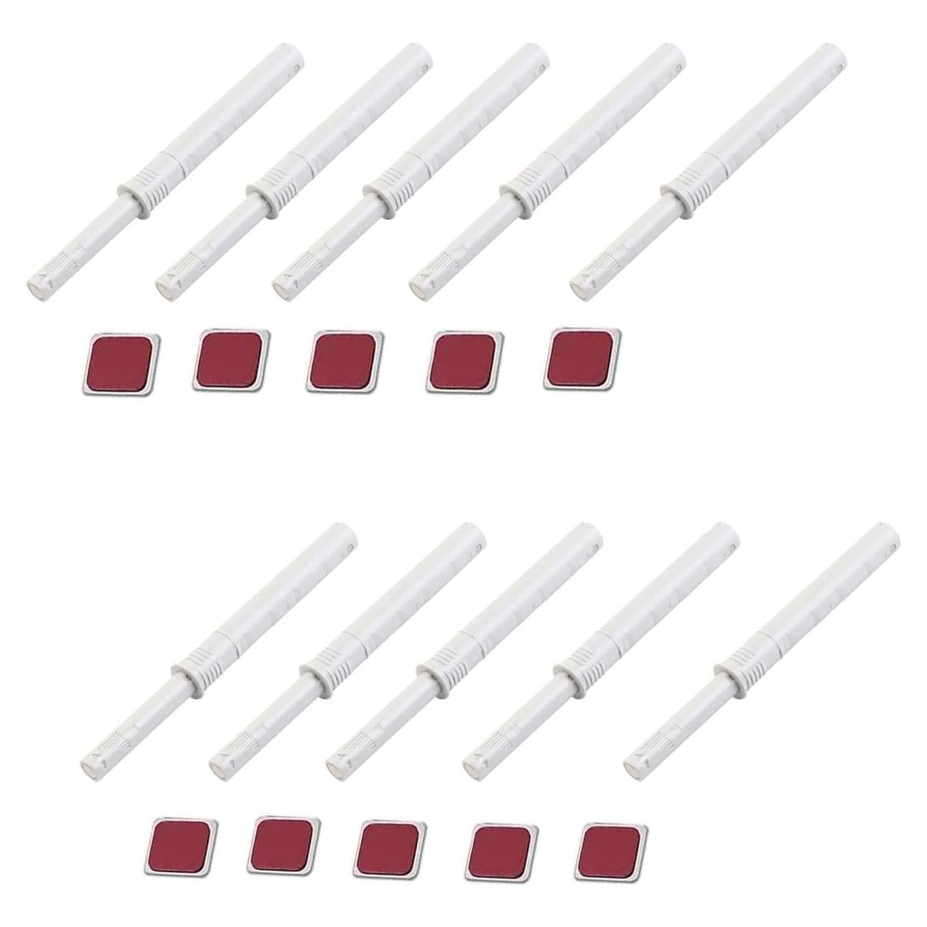 Paquete de 10 Pestillos Magnéticos para Armarios - Blanco