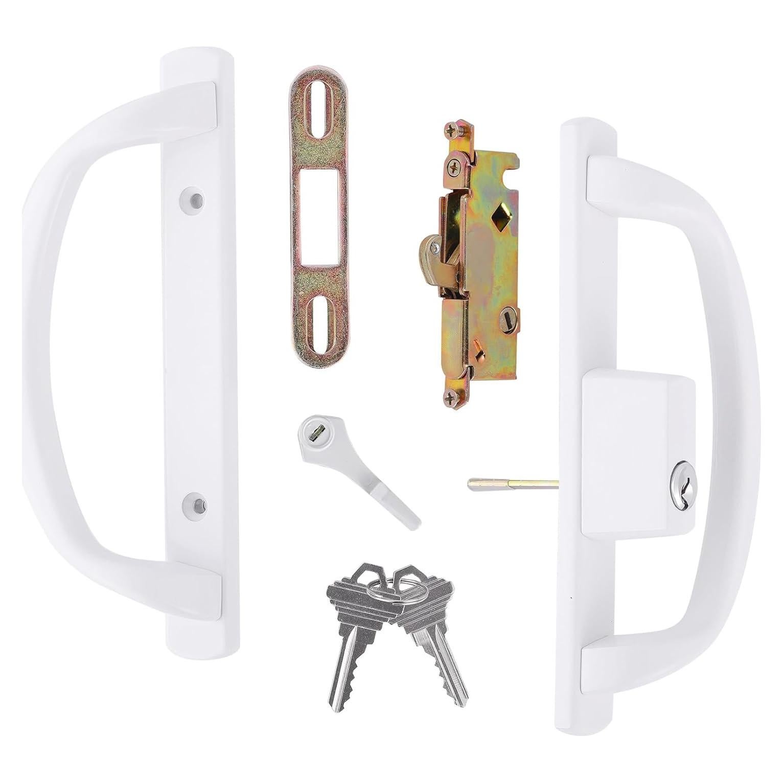 Juego de Manijas Deslizantes DECEBALUS con Cerradura y Pestillo