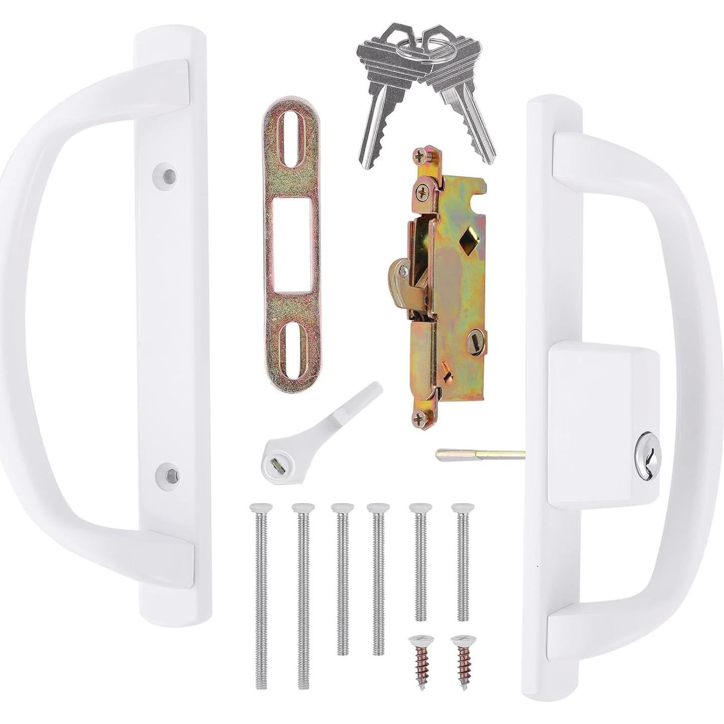 Juego de Manijas Deslizantes DECEBALUS con Cerradura y Pestillo