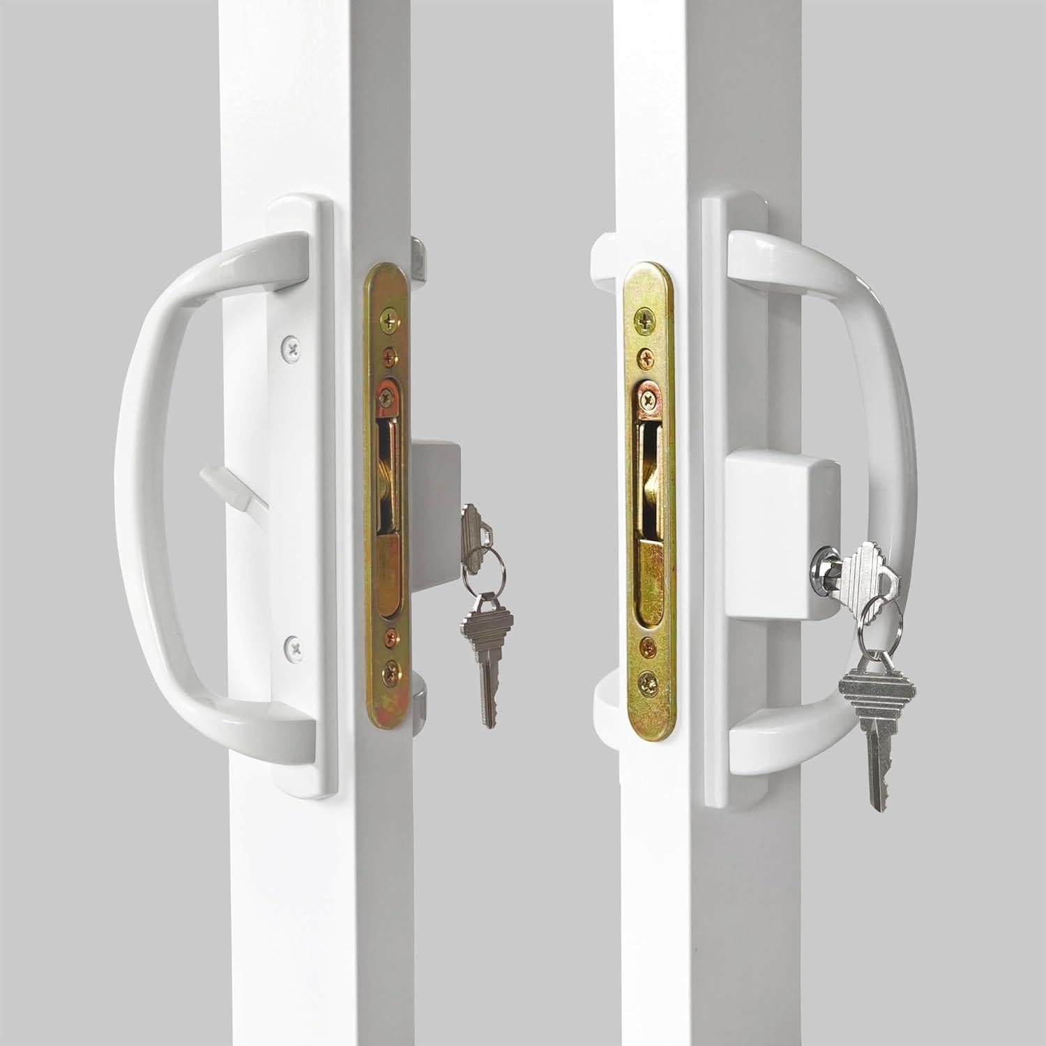 Juego de Manijas Deslizantes DECEBALUS con Cerradura y Pestillo