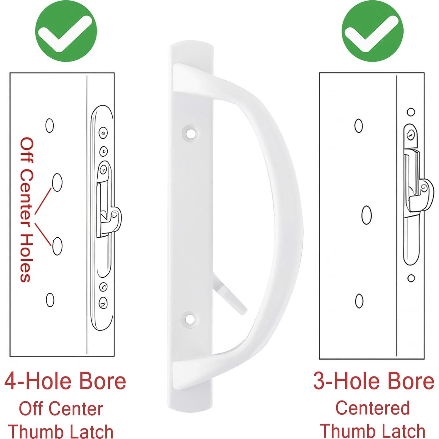 Juego de Manijas Deslizantes DECEBALUS con Cerradura y Pestillo