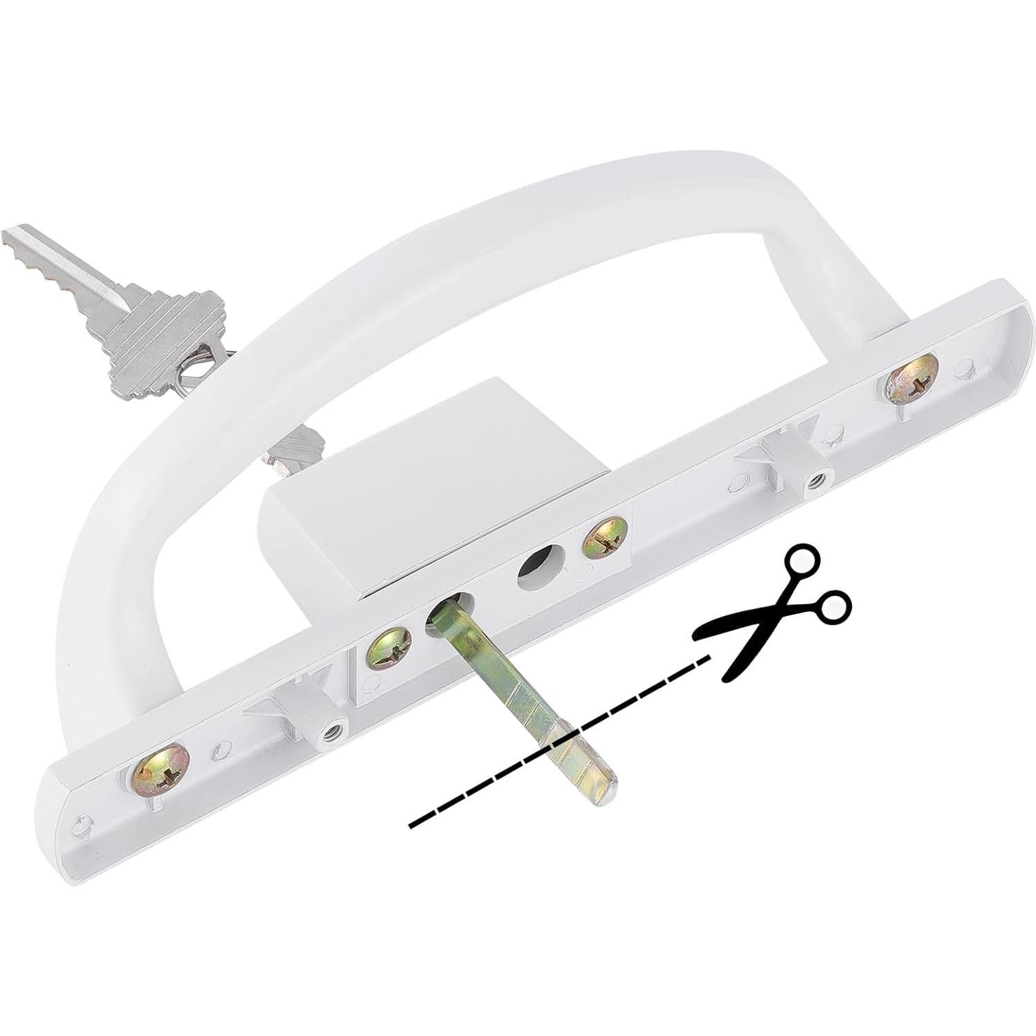 Juego de Manijas Deslizantes DECEBALUS con Cerradura y Pestillo