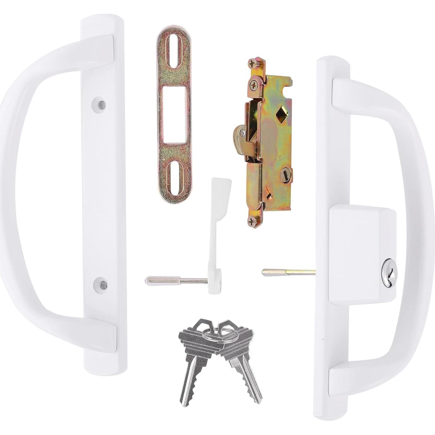 Juego de Manijas Deslizantes DECEBALUS con Cerradura y Pestillo