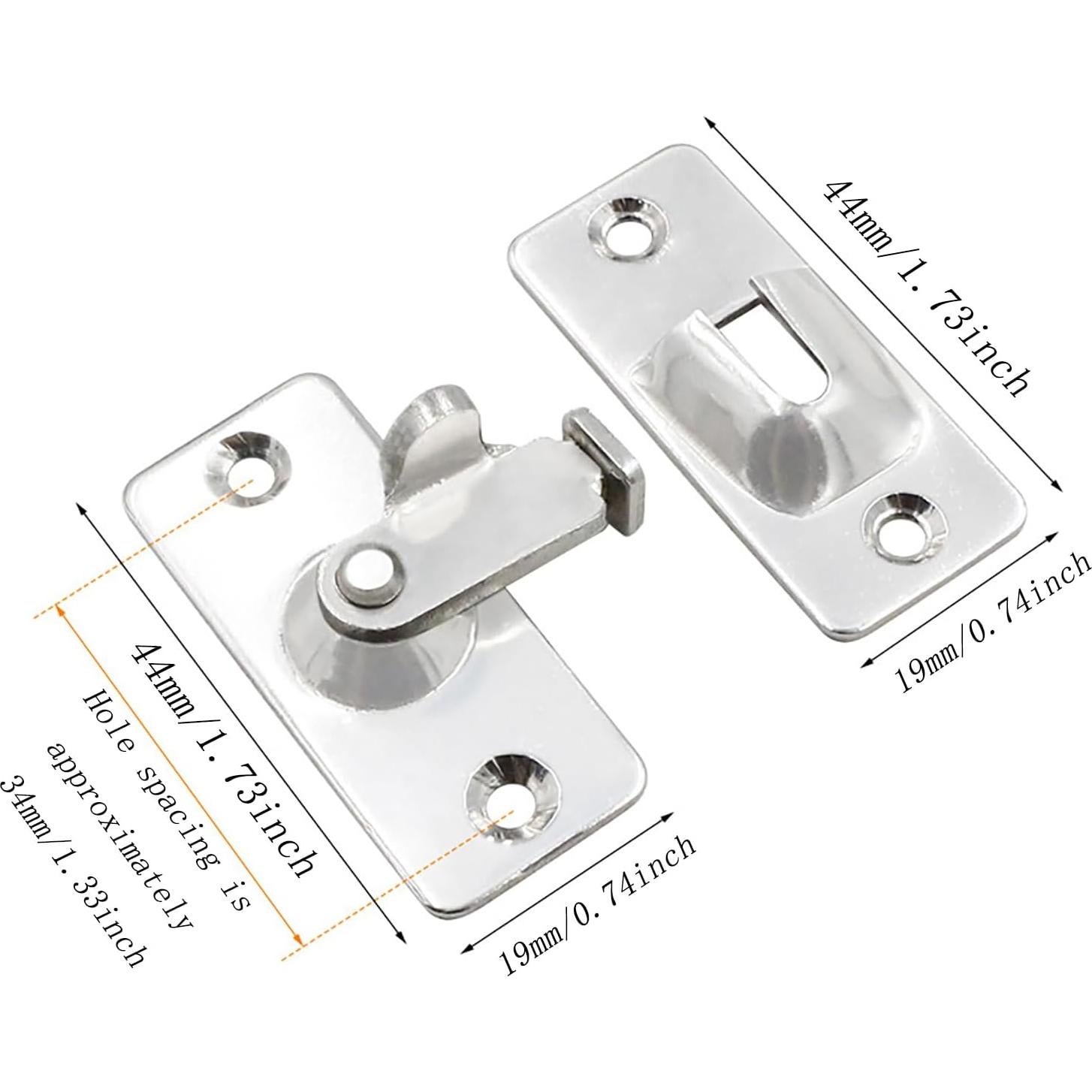 Cierre deslizante 90° acero inoxidable 304 CTWHA mini
