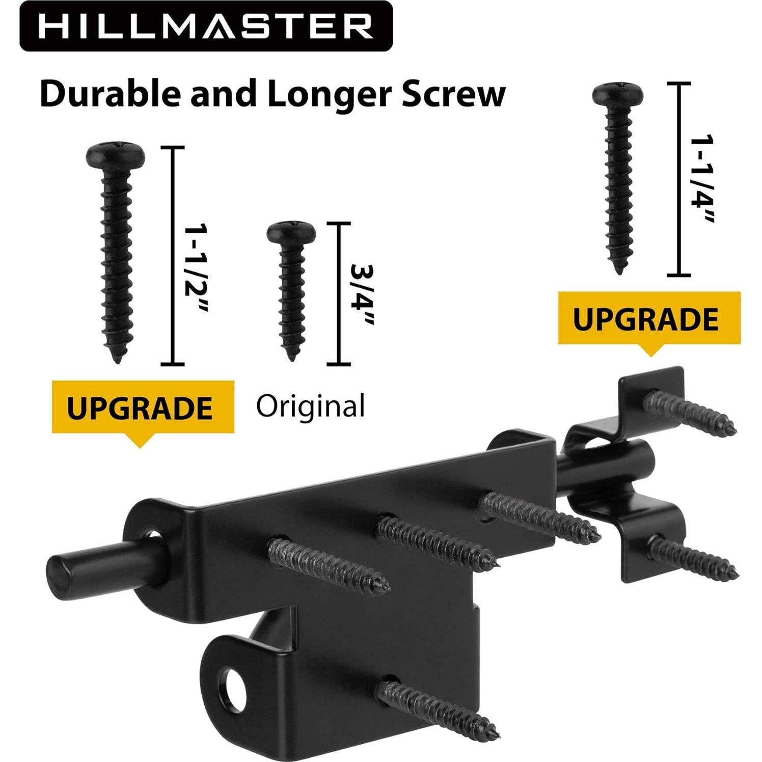Cerradura Deslizante HILLMASTER para Puerta de Madera 16.19 cm