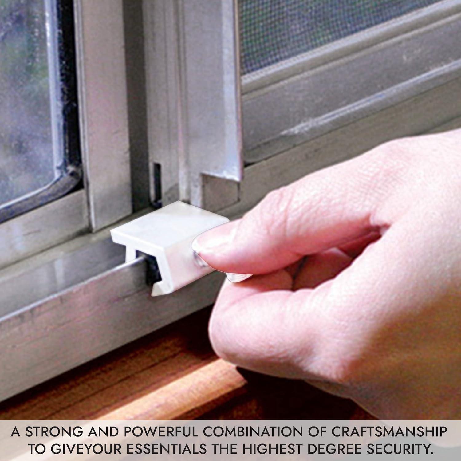 Bloqueo de Ventana Deslizante NU-SET con Tornillo de Pulgar - Paquete de 10