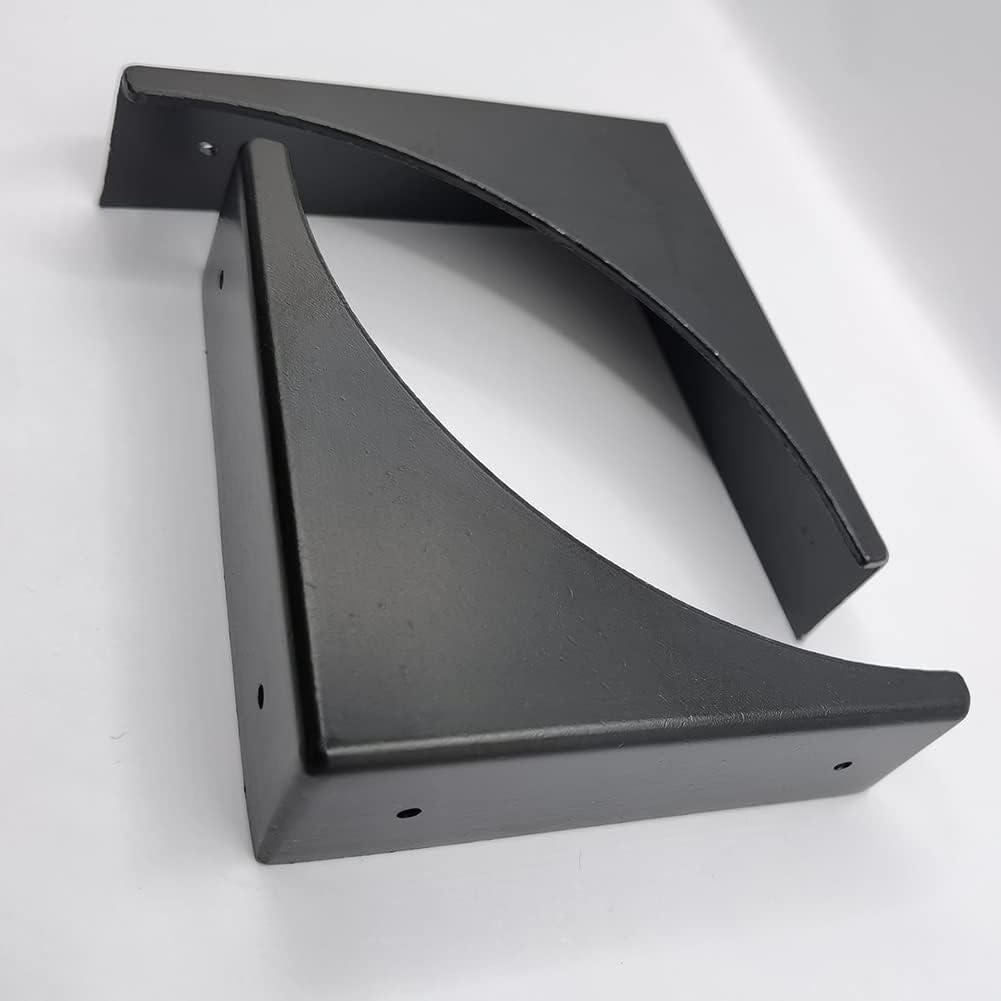 4 Protectores de Esquina de Metal Negro HWAQHDYL para Muebles