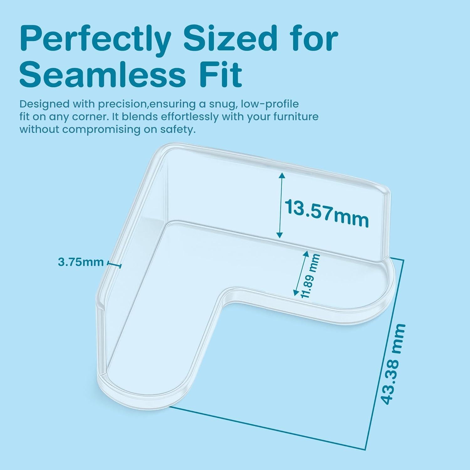 Protectores de Esquinas para Bebés EXCOLIT - 15 Piezas Transparentes