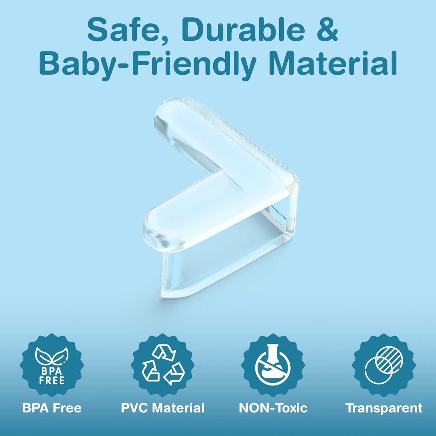 Protectores de Esquinas para Bebés EXCOLIT - 15 Piezas Transparentes