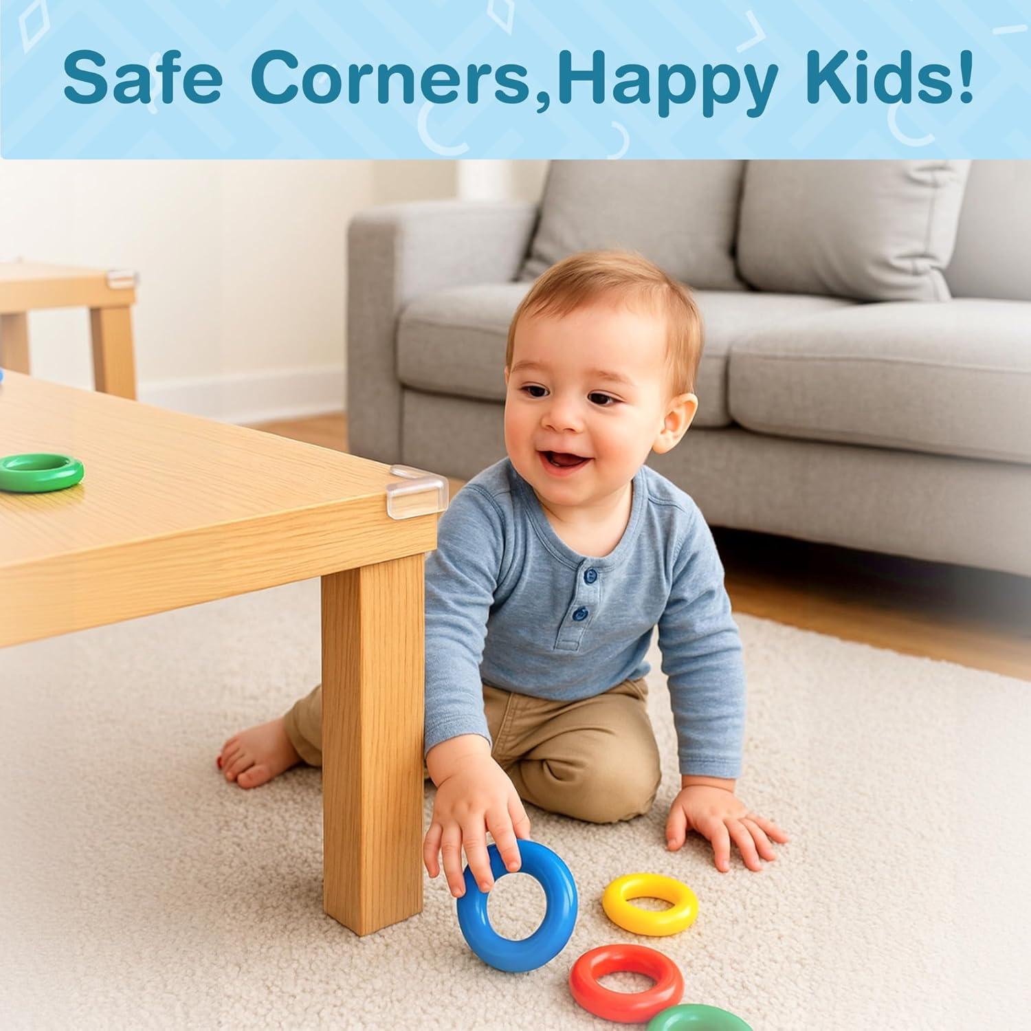 Protectores de Esquinas para Bebés EXCOLIT - 15 Piezas Transparentes