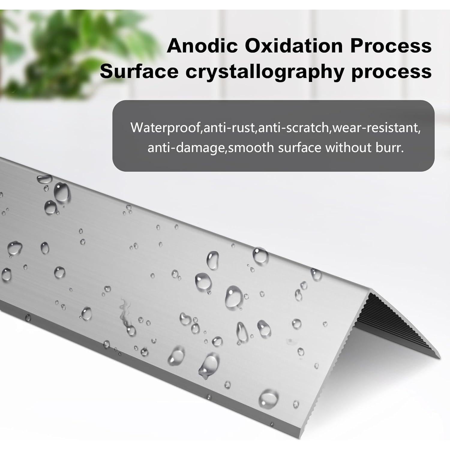 Protectores de Esquinas de Aluminio Yeaborn 12Pcs 5x5x122cm