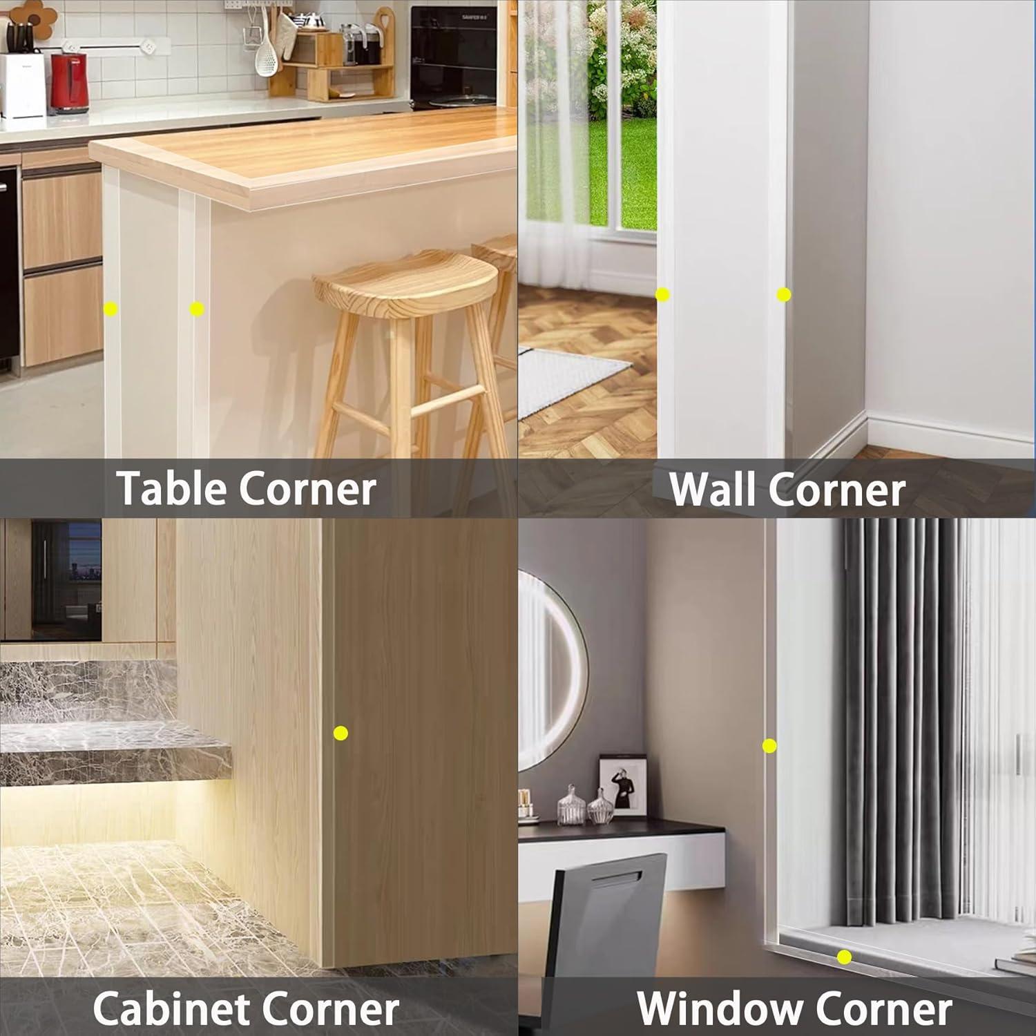 Protectores de Esquinas Transparentes Gaahing 4Pcs 0.9m L