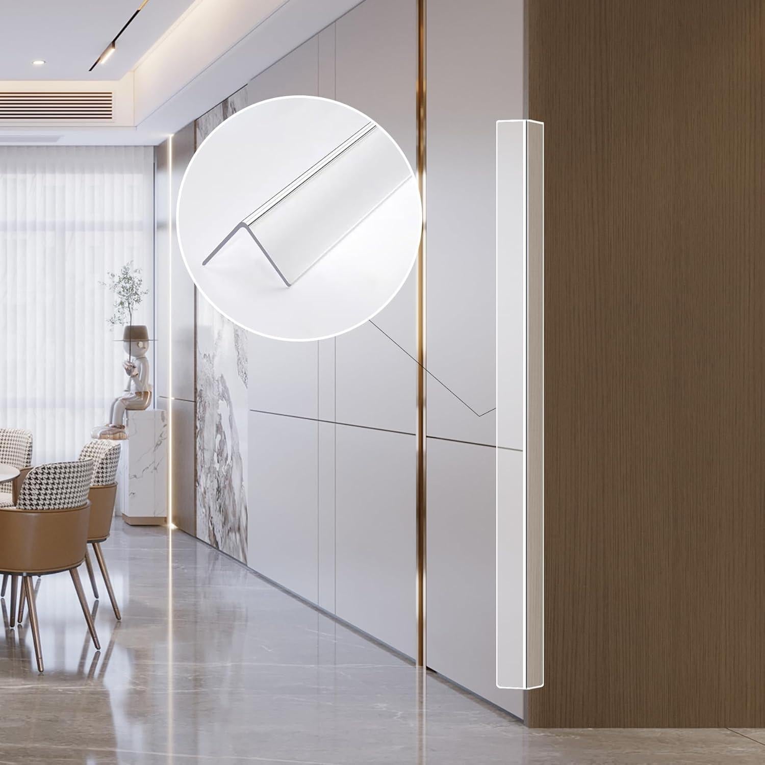 Protectores de Esquinas Transparentes Gaahing 4Pcs 0.9m L