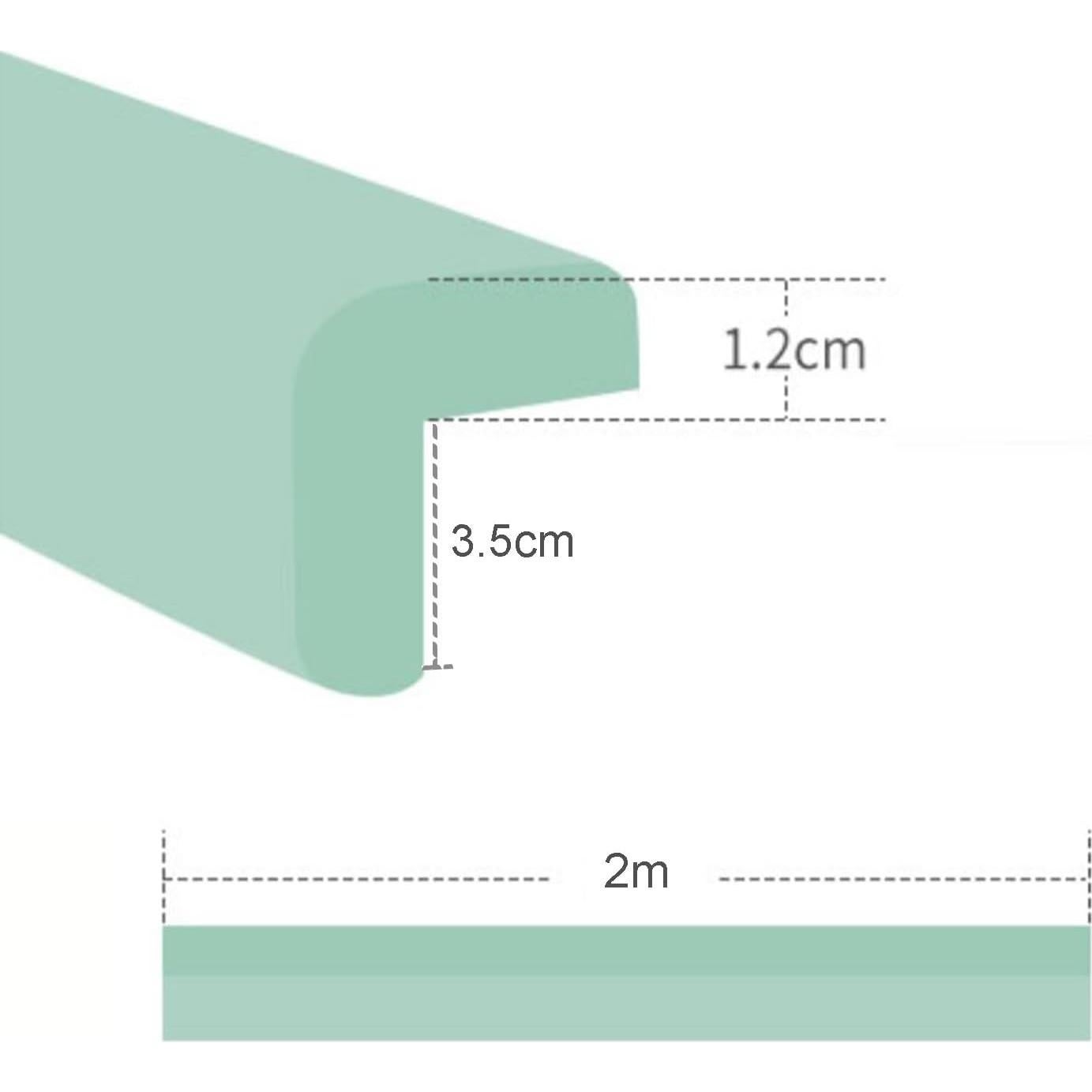 Protector de Esquinas de Espuma XPLKQXE Amarillo 2pcs