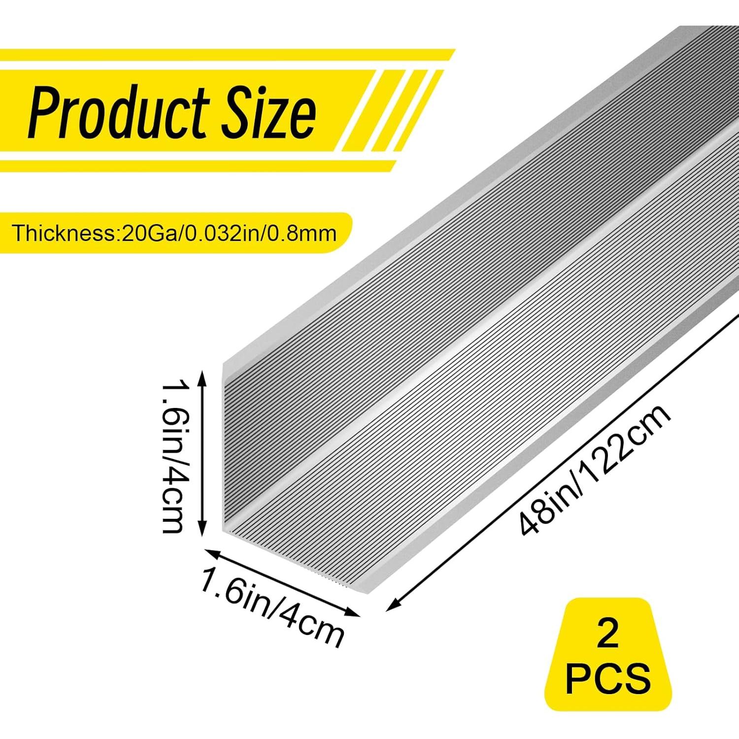 Protectores de Esquinas de Aluminio Kingtran 4x4x122cm 2pcs