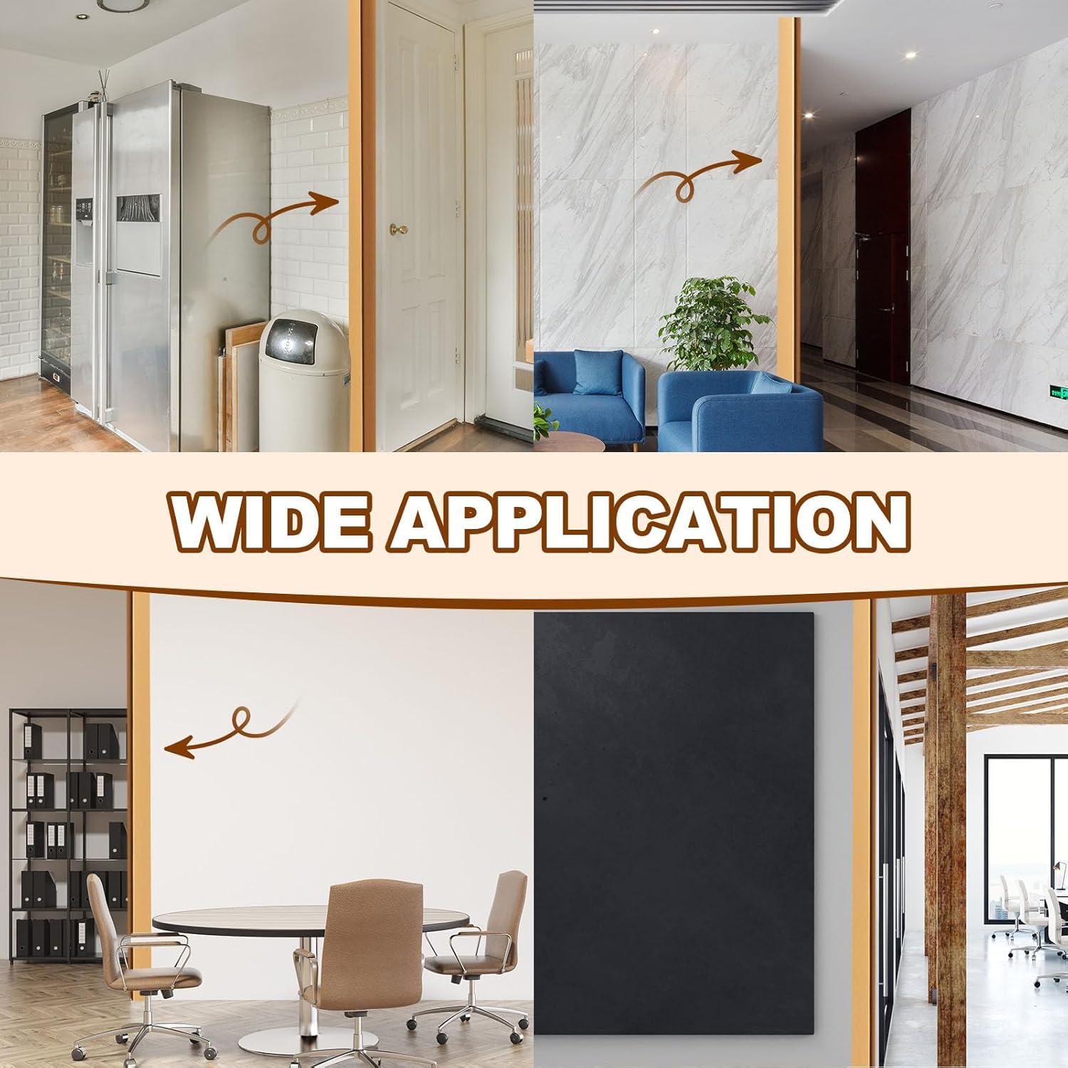 Protectores de Esquina Dorados Therwen - 30 Pcs Aluminio 122x3x3 cm