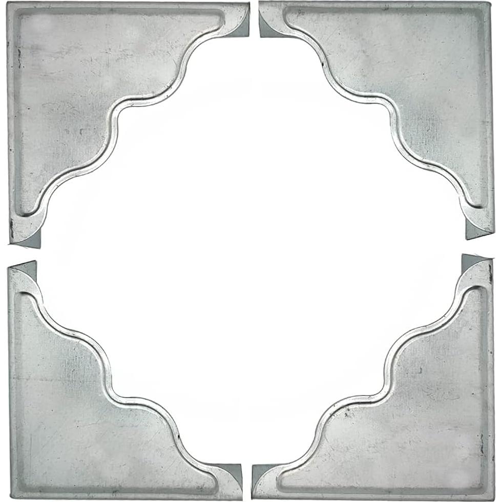 Protector de Esquinas de Metal Grande Glrovazas 8 Pcs Retro