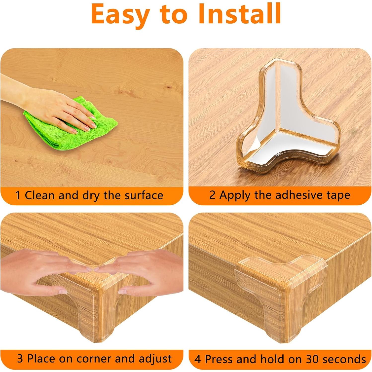 Protectores de Esquinas para Bebés E-PRONSE 12 Piezas 4 cm