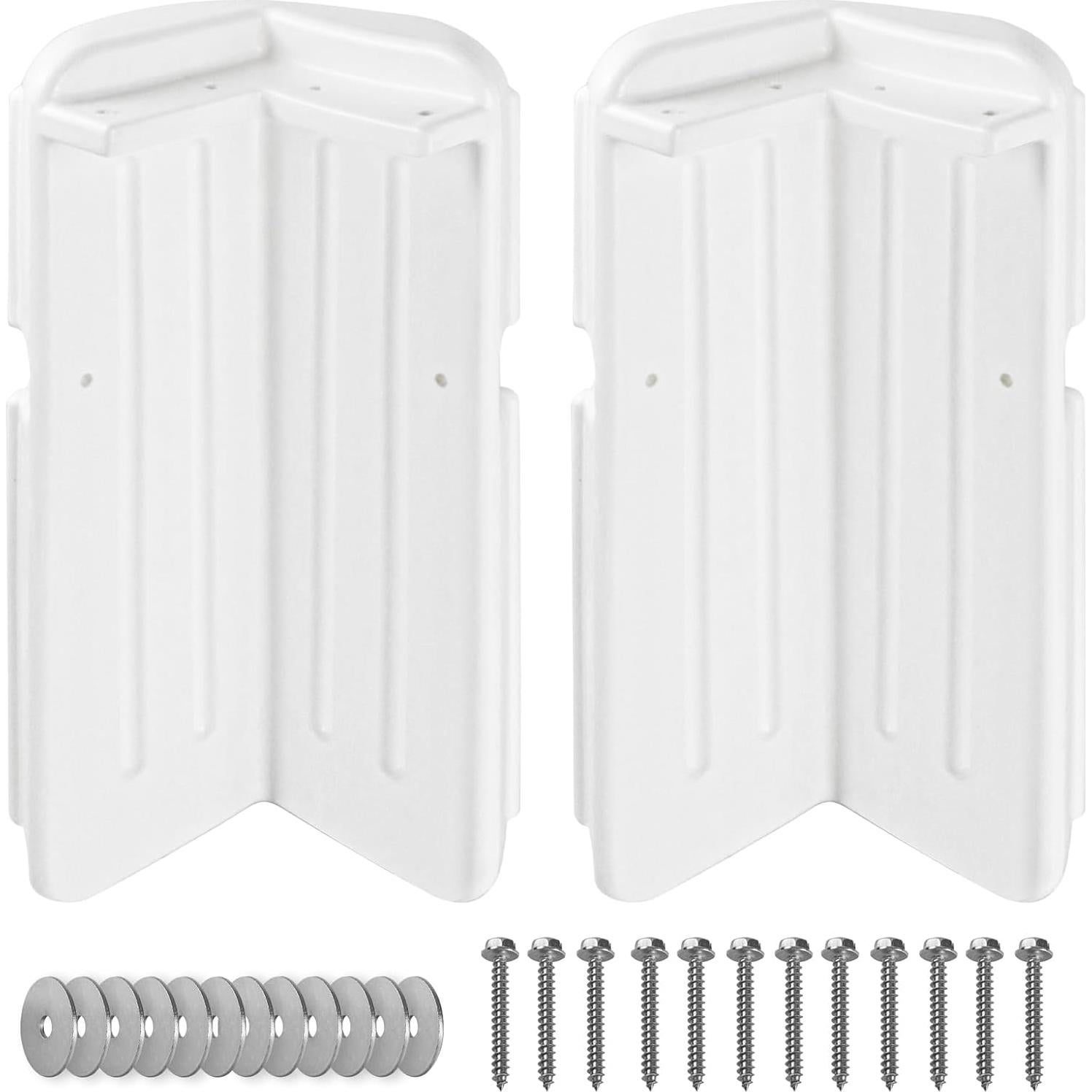 Bumper de esquina de muelle JYINCPED 2Pack Blanco 20.32x40.64cm