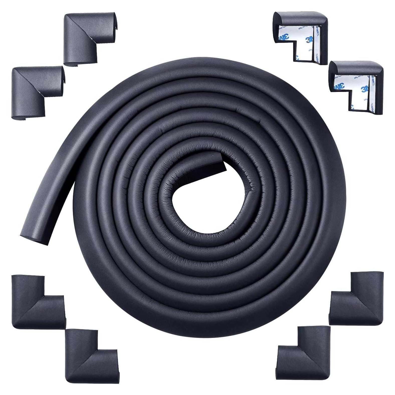 Protector de esquina de espuma ARINBEB para chimeneas - Negro