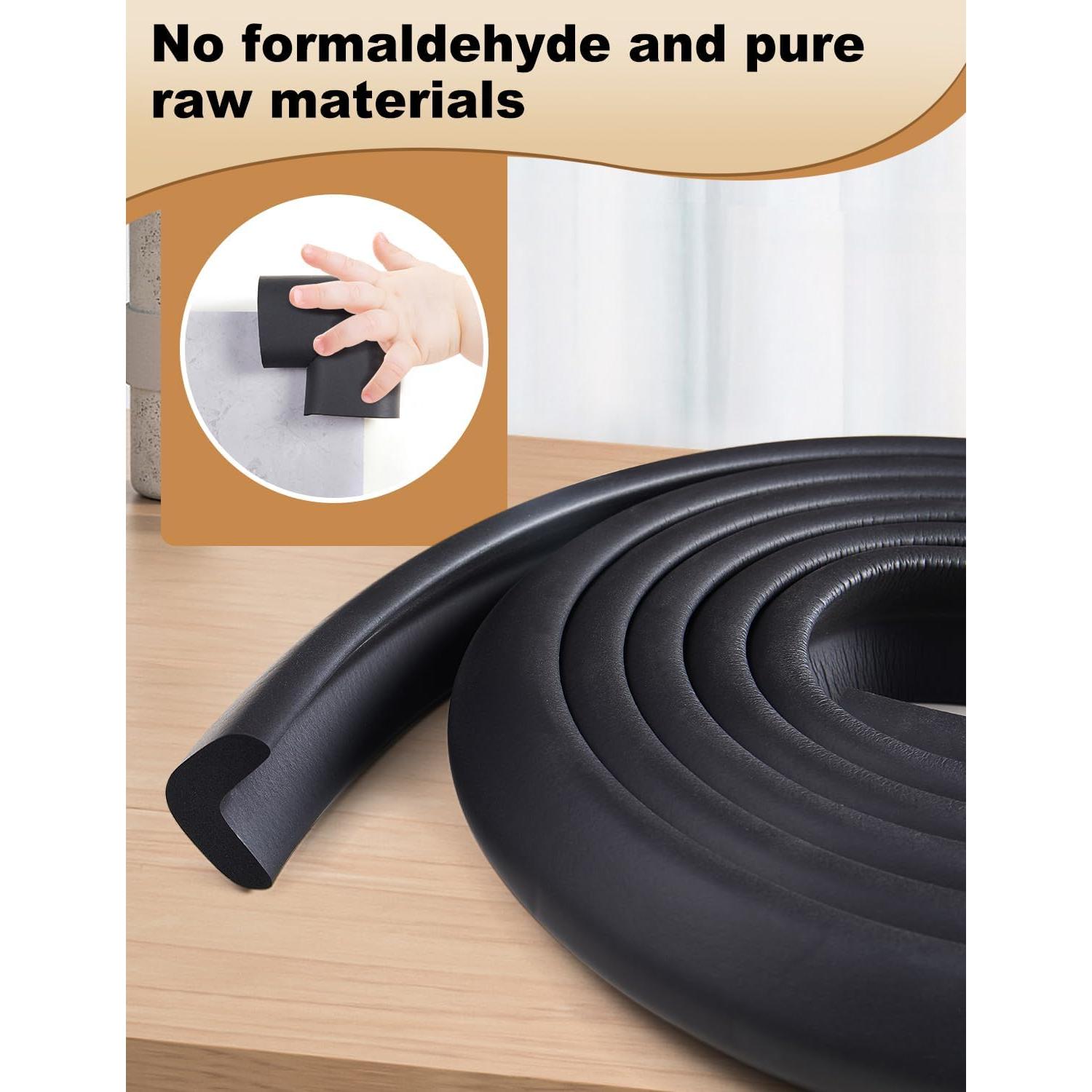 Protector de esquina de espuma ARINBEB para chimeneas - Negro