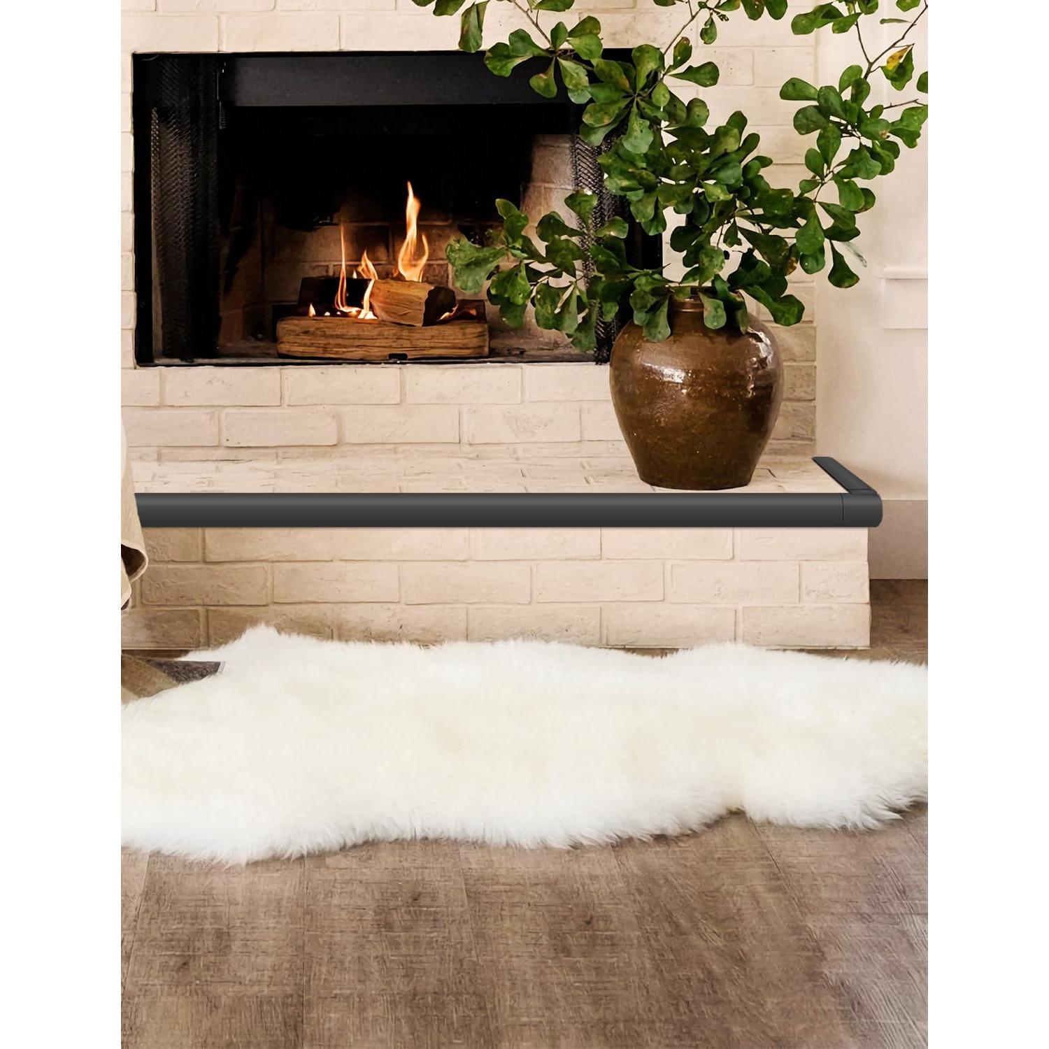 Protector de esquina de espuma ARINBEB para chimeneas - Negro