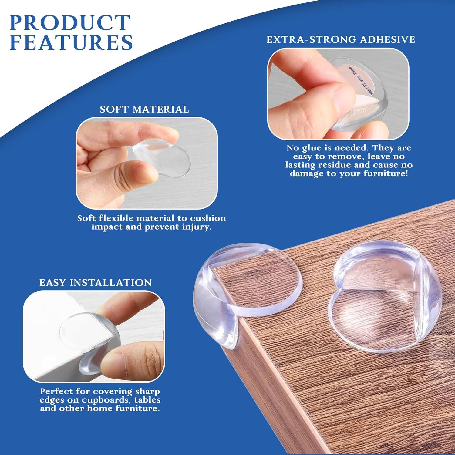 Protectores de Esquinas Kolibrox para Mesas - 12 Piezas