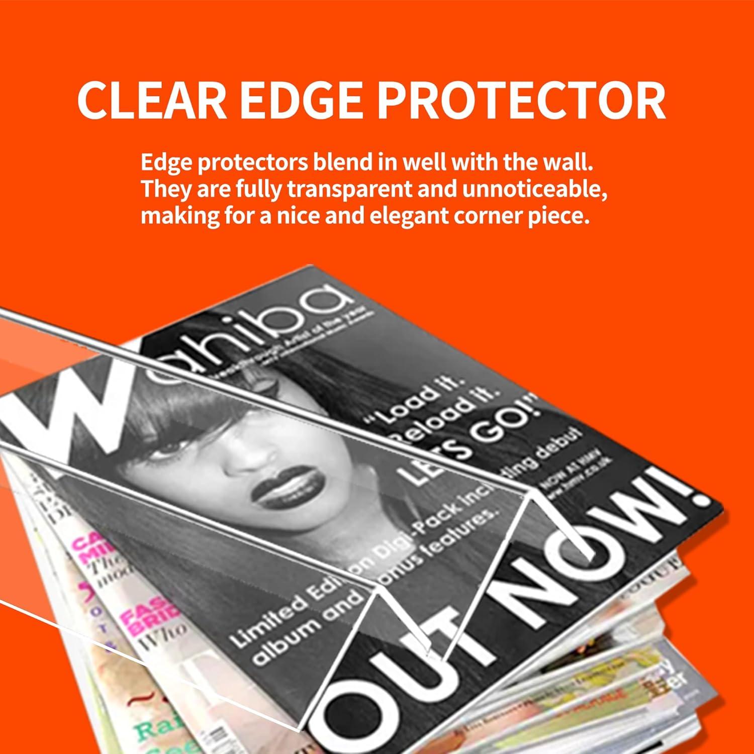 Protectores de Esquinas Transparentes Frychee 3x100cm - 2 Pcs