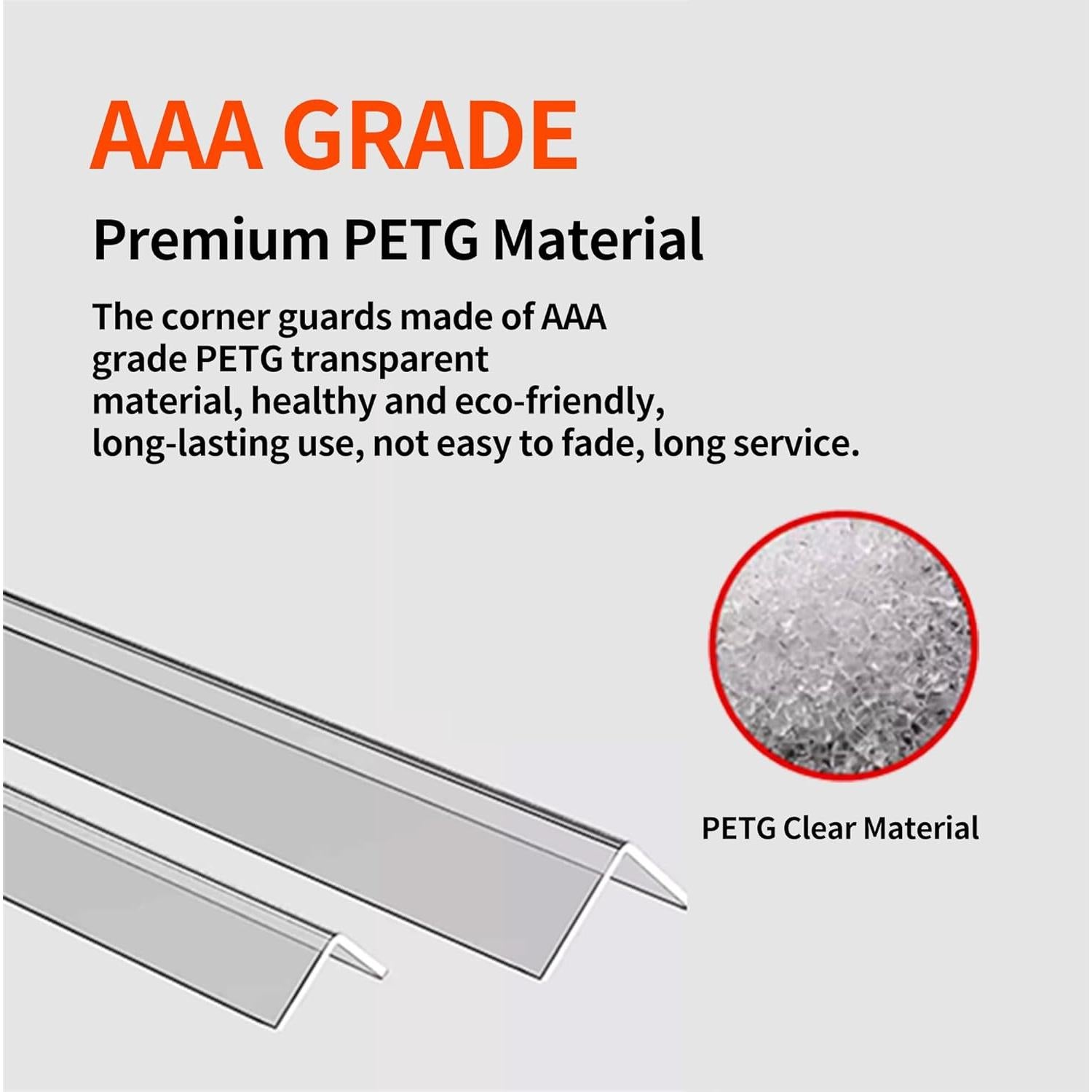Protectores de Esquinas Transparentes Frychee 3x100cm - 2 Pcs